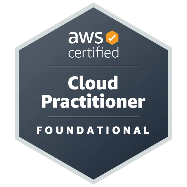 AWS Certified Cloud Practitioner certification logo