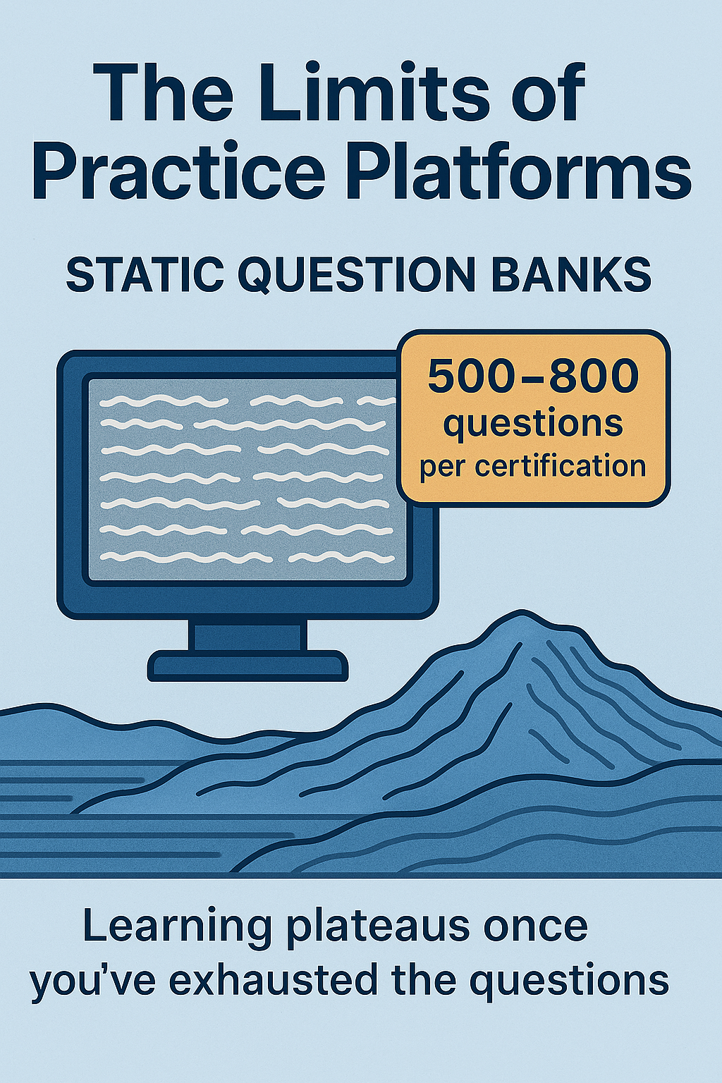 Static question bank plateau